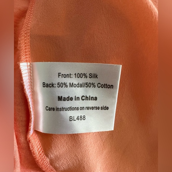 Laura Ashley 100% silk front top - Picture 4 of 6